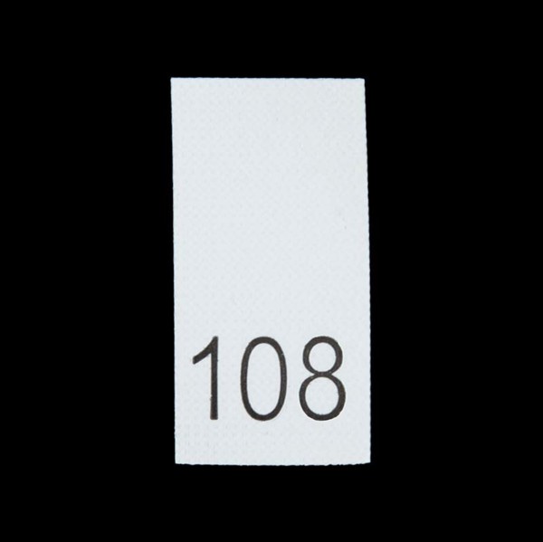 Р108ПБ 108 - размерник - белый (уп.200 шт)0